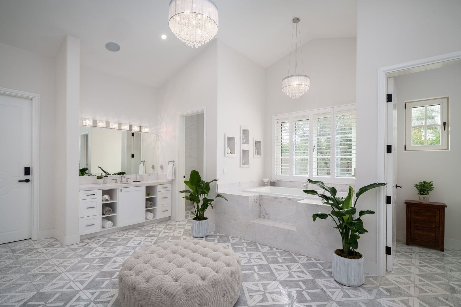 Hexagon Design + Build luxury bathroom remodel project