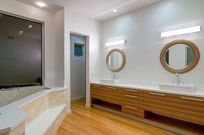 Hexagon Design + Build luxury bathroom remodel project