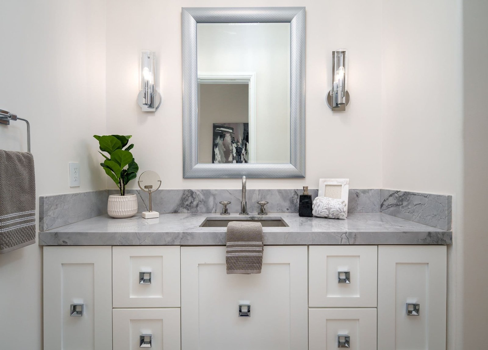 Hexagon Design + Build luxury bathroom remodel project