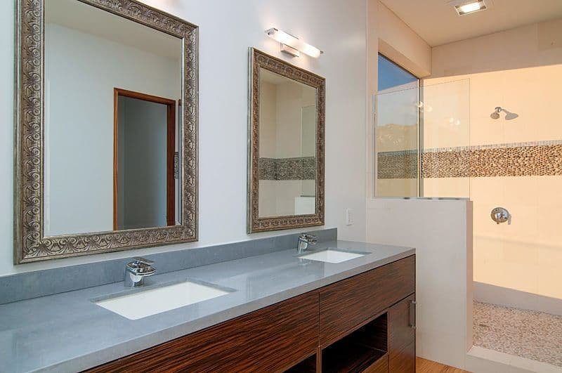 Hexagon Design + Build luxury bathroom remodel project